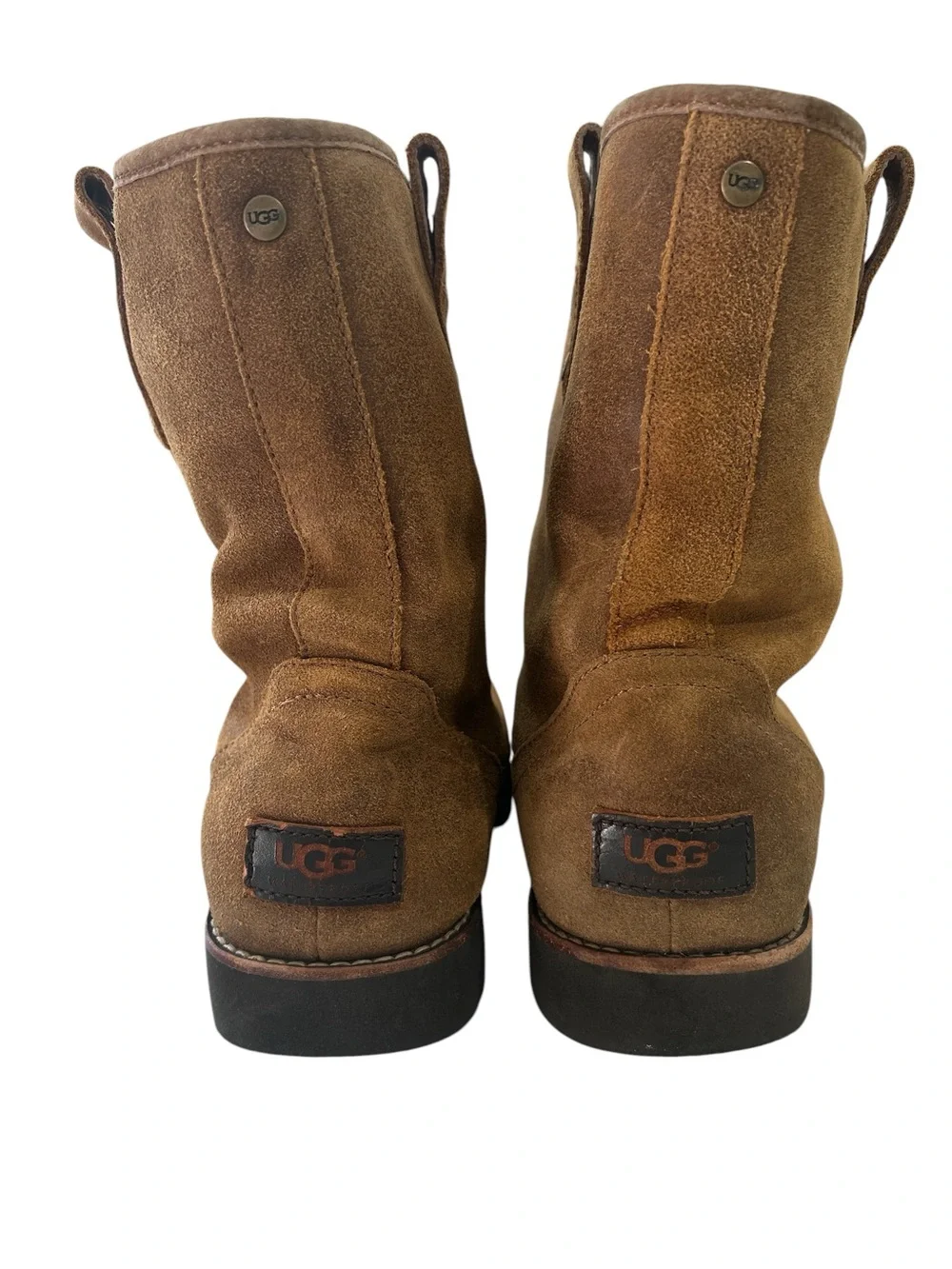UGG Stoneman Chestnut Suede Waterproof Shearling Lined Men's Boots - Size 10